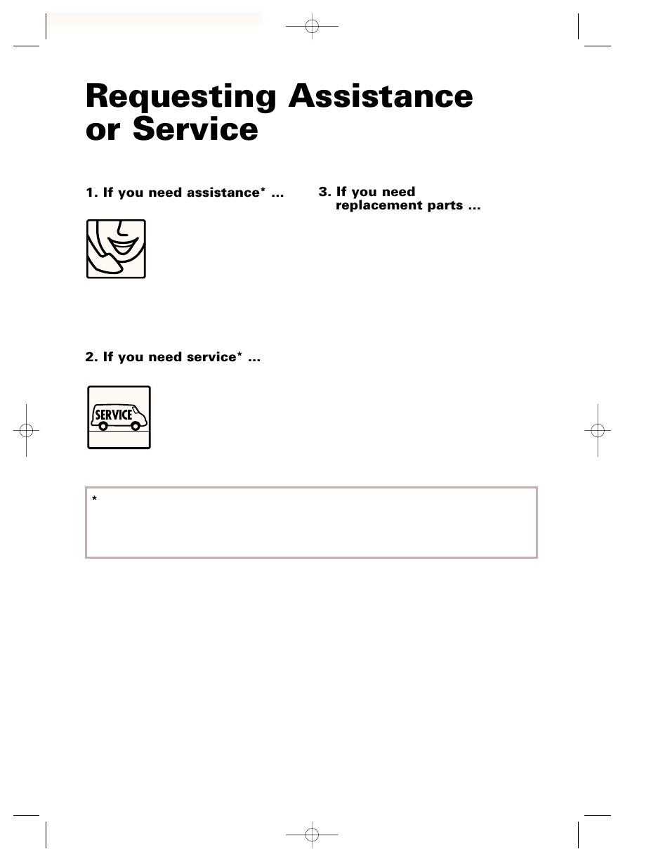 Requesting assistance or service | Crosley CMT135SG User Manual | Page 31 / 32