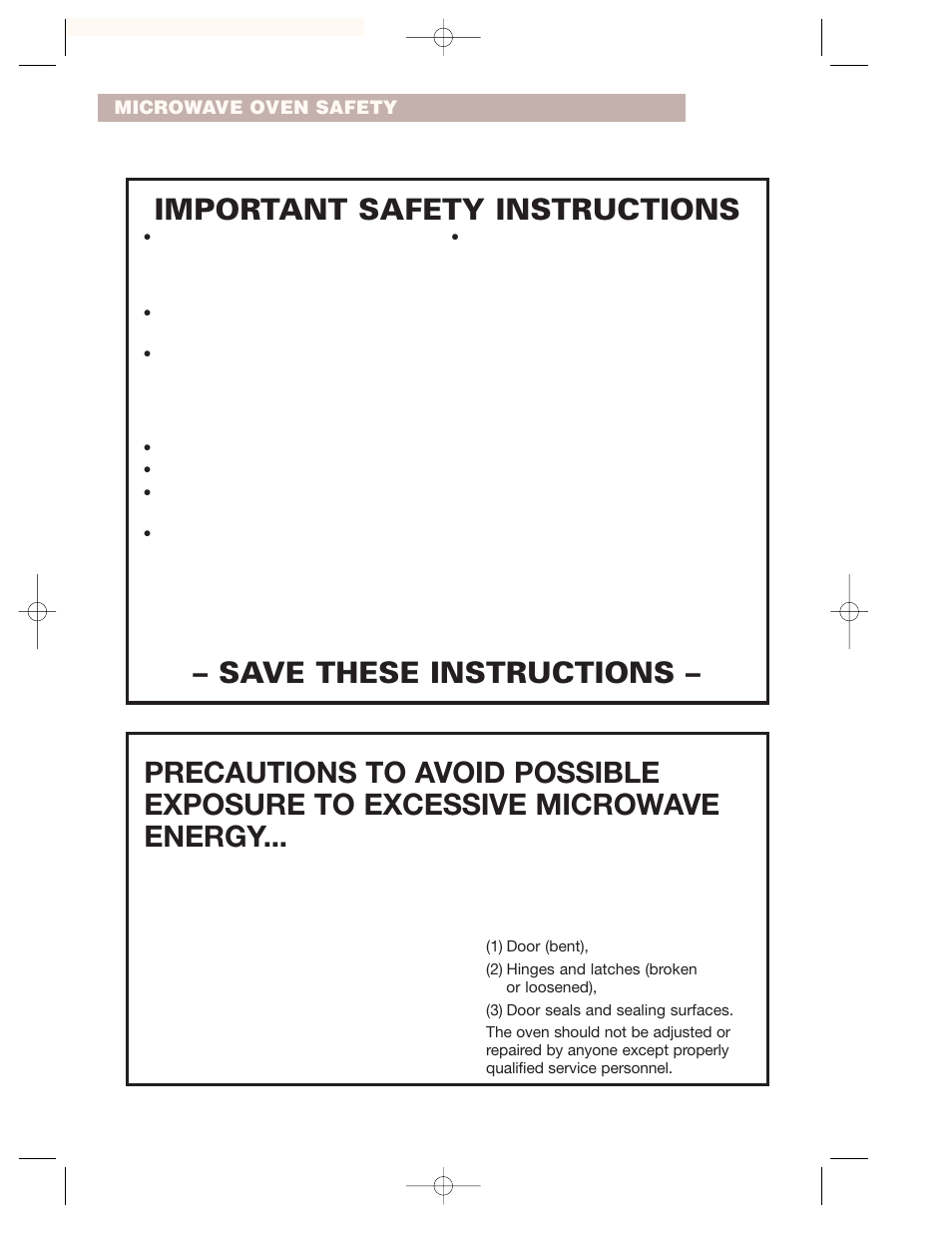 Save these instructions, Important safety instructions | Crosley CMT135SG User Manual | Page 4 / 32