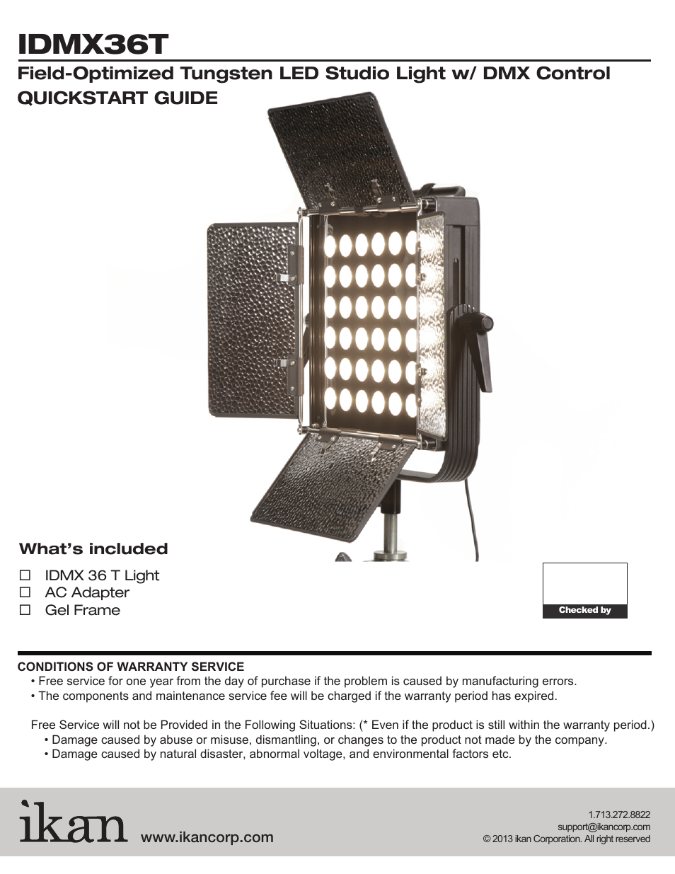 ikan IDMX36T User Manual | 2 pages