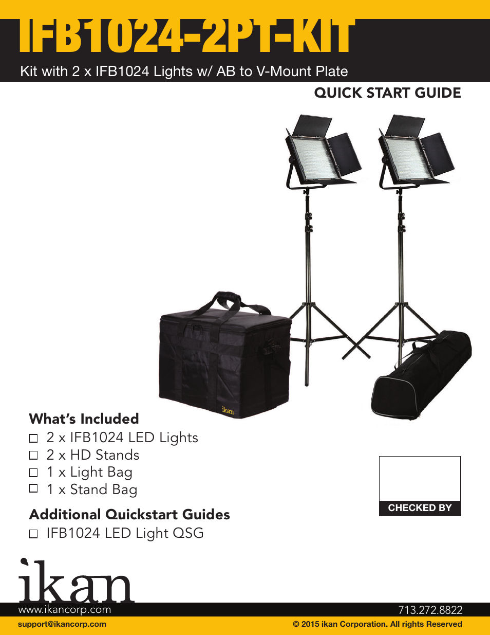 ikan IFB1024-2PT-KIT User Manual | 6 pages