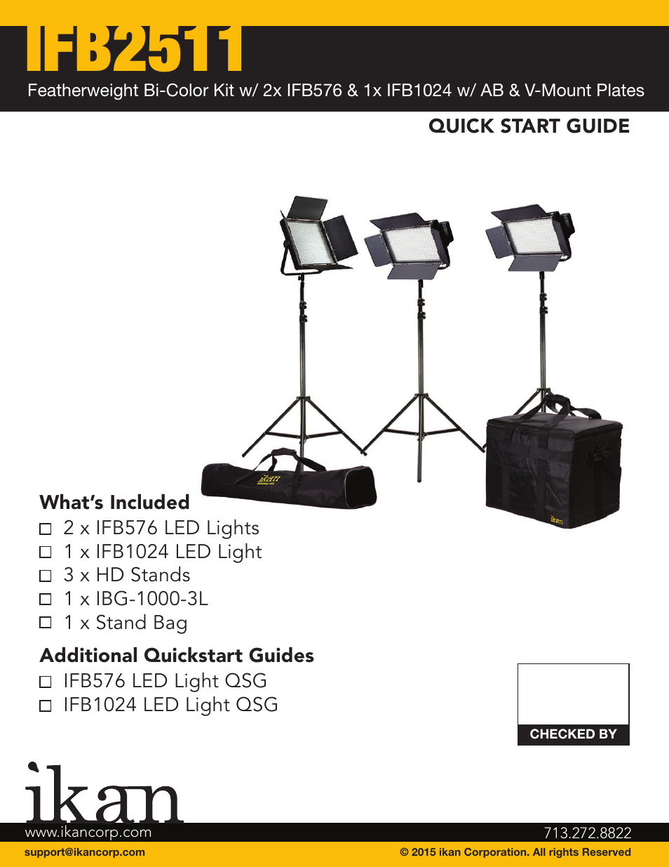 ikan IFB2511 User Manual | 10 pages