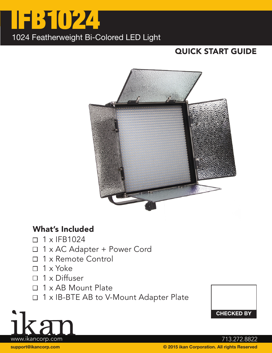 Ifb1024 | ikan IFB2511 User Manual | Page 6 / 10