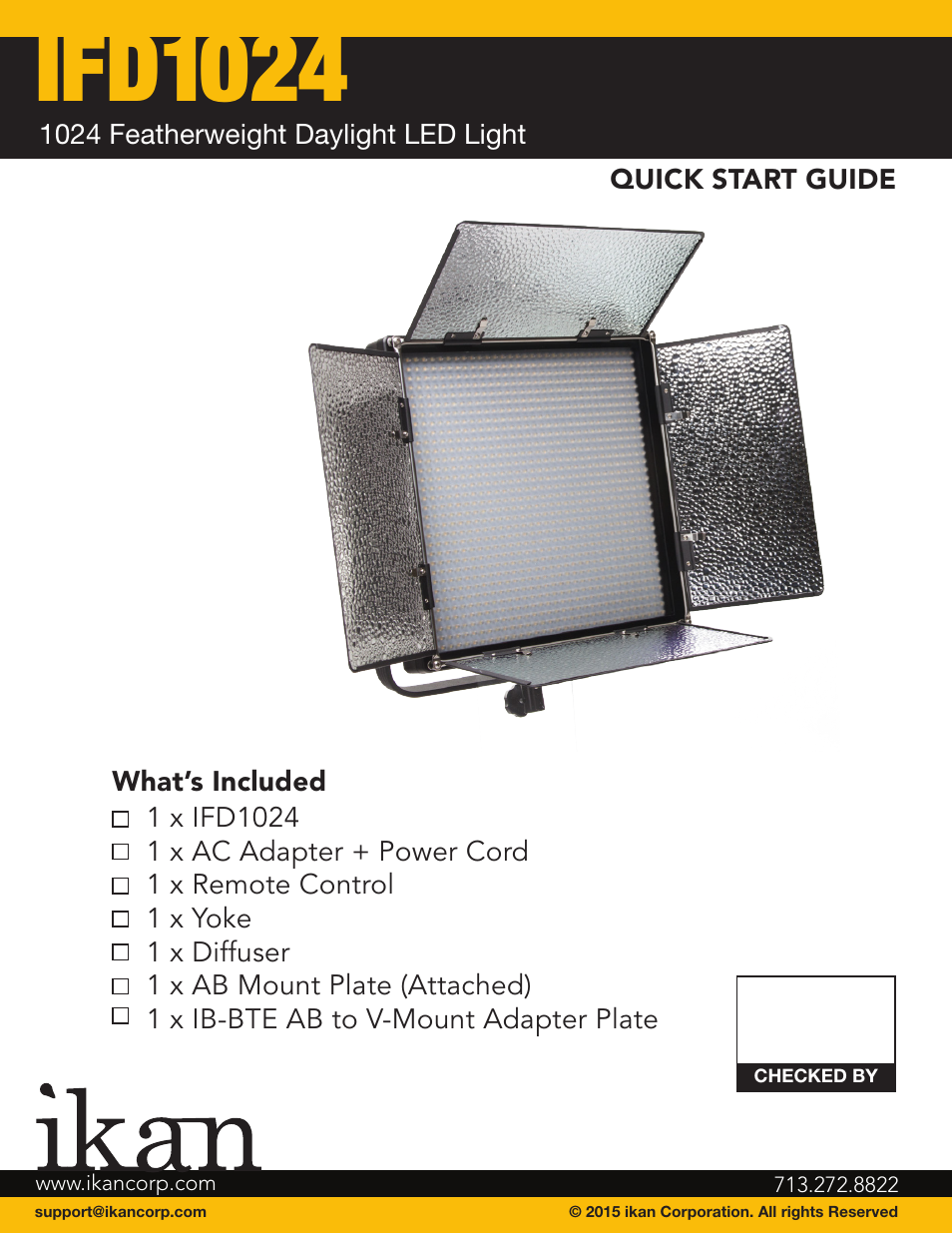 ikan IFD1024 User Manual | 5 pages