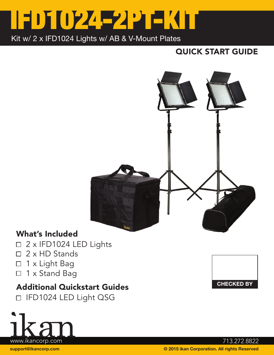 ikan IFD1024-2PT-KIT User Manual | 6 pages