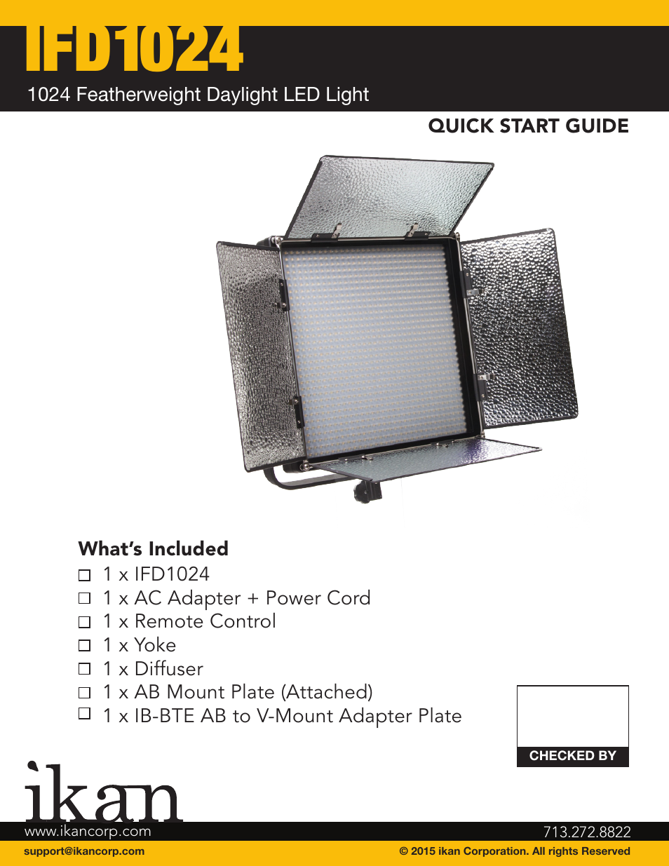 Ifd1024 | ikan IFD2511 User Manual | Page 6 / 10