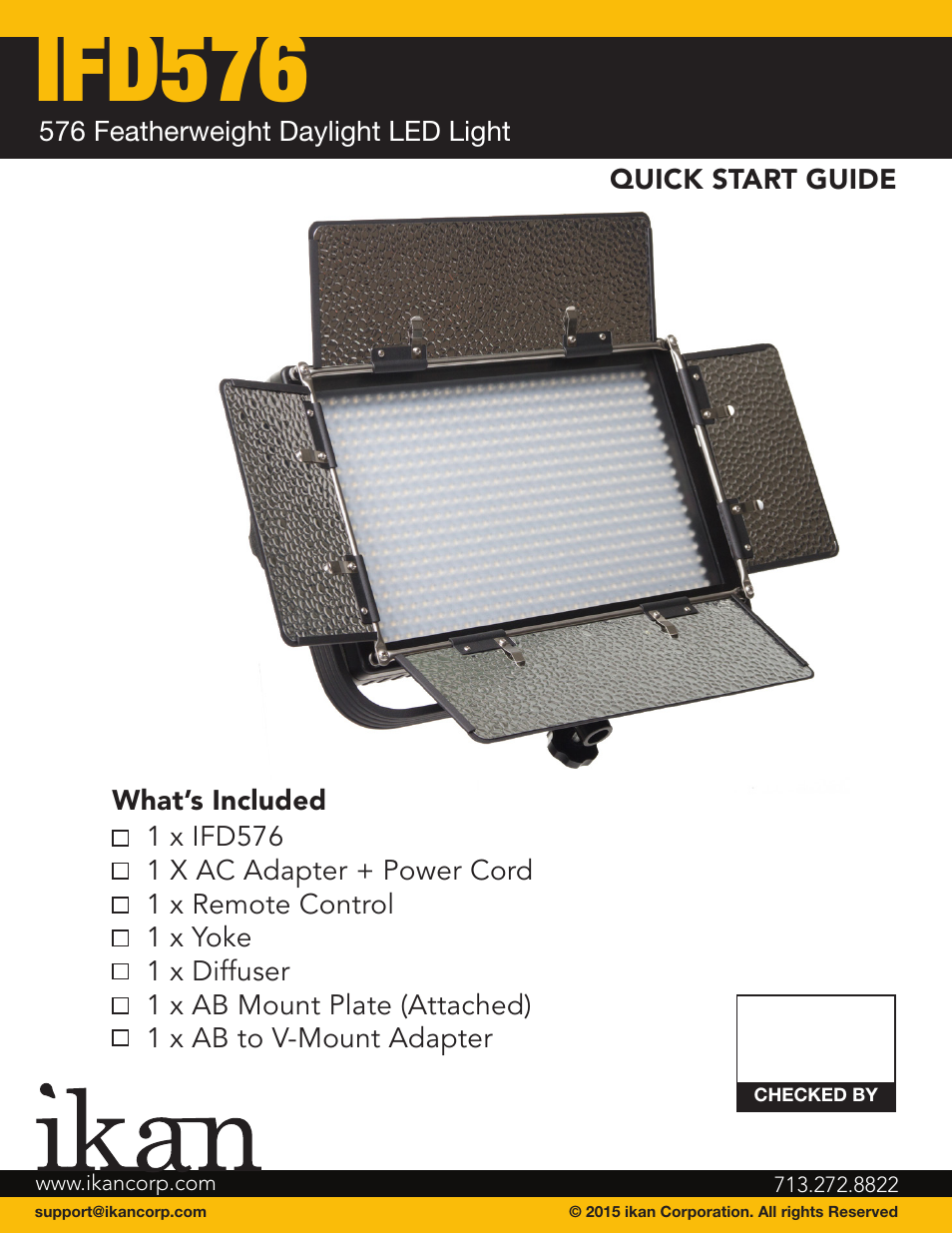 ikan IFD576 User Manual | 5 pages