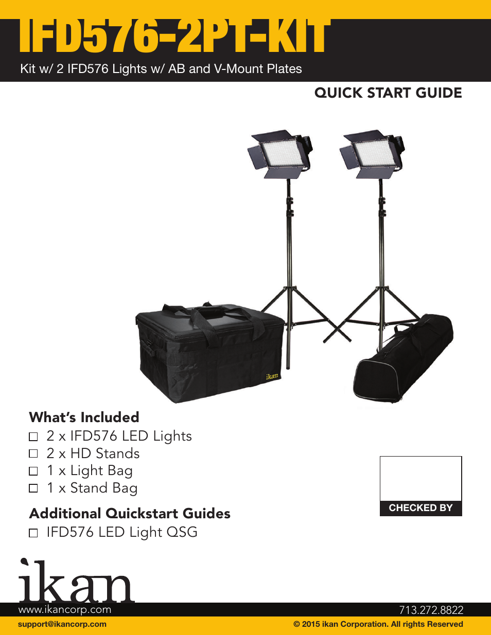 ikan IFD576-2PT-KIT User Manual | 6 pages