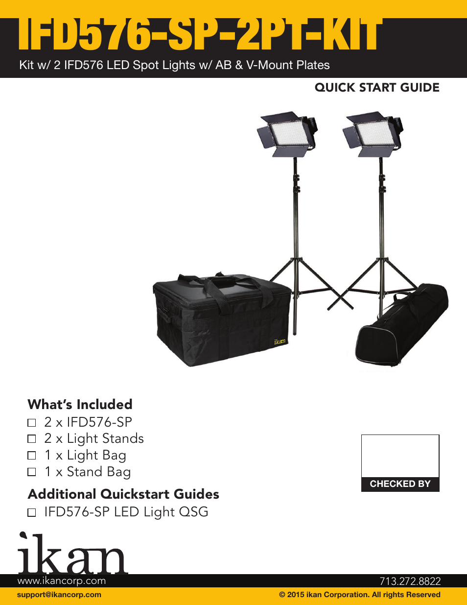 ikan IFD576-SP-2PT-KIT User Manual | 6 pages