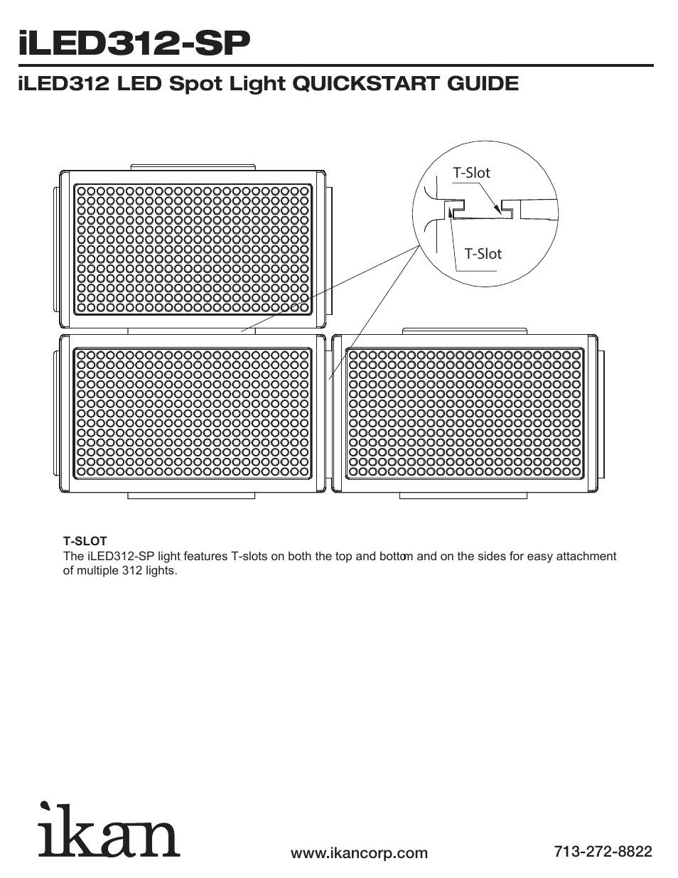 Iled312-sp, Iled312 led spot light quickstart guide | ikan iLED312-SP User Manual | Page 5 / 5