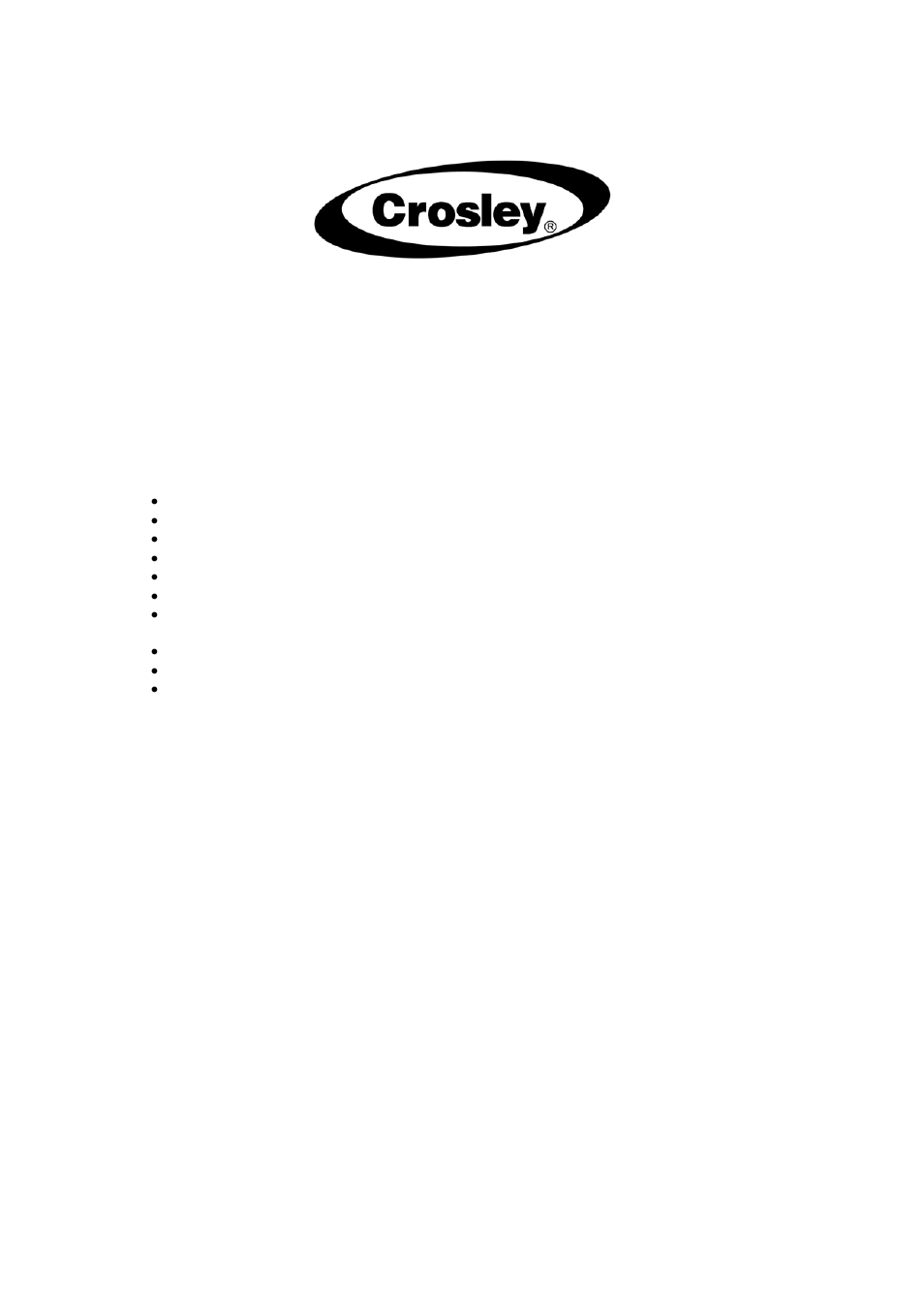 Crosley CHEST CCF73 User Manual | Page 23 / 23