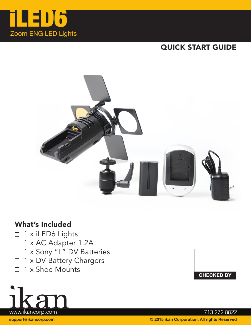 ikan iLED6 User Manual | 3 pages