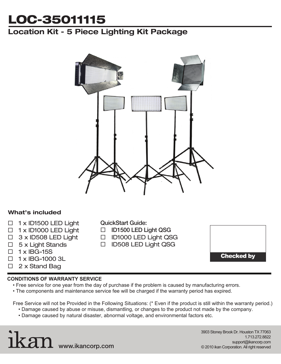 ikan LOC-35011115 User Manual | 10 pages