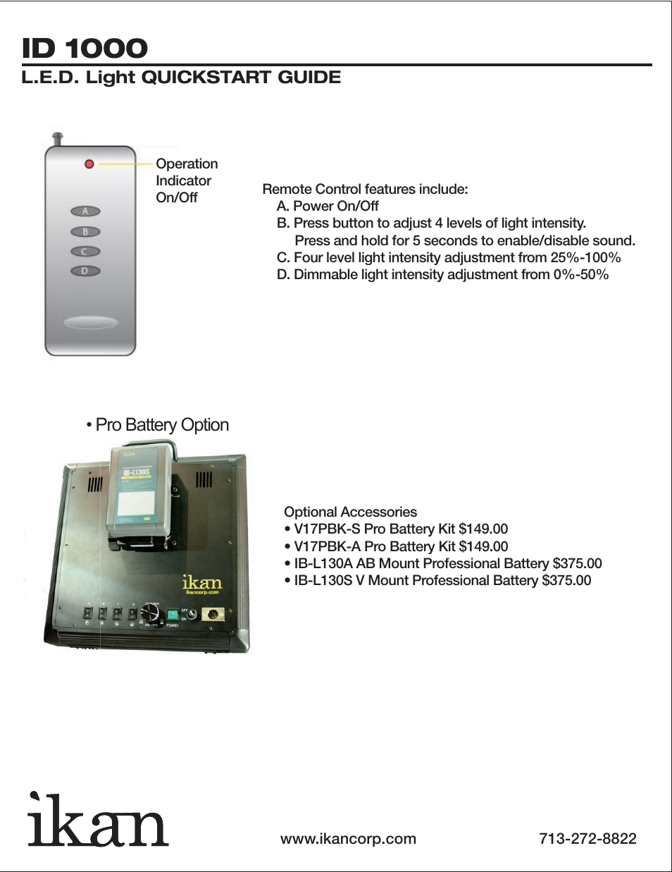 Id 1000 | ikan LOC-35011115 User Manual | Page 4 / 10