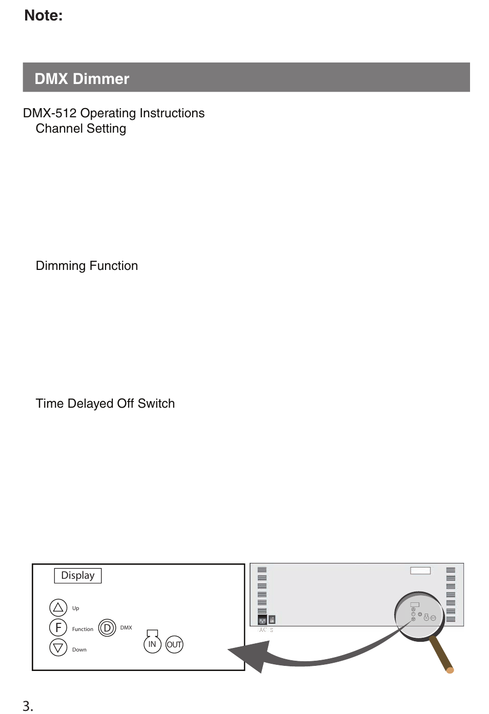 Digital dimmer models, Features 3. 4 | ikan S200D User Manual | Page 4 / 8