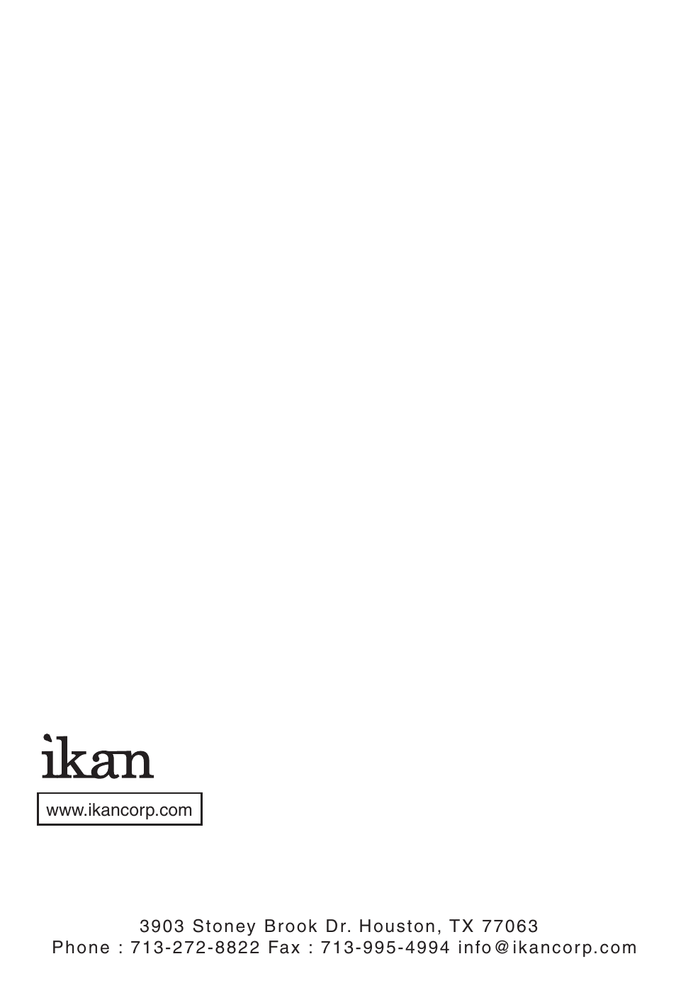 ikan S200D User Manual | Page 8 / 8