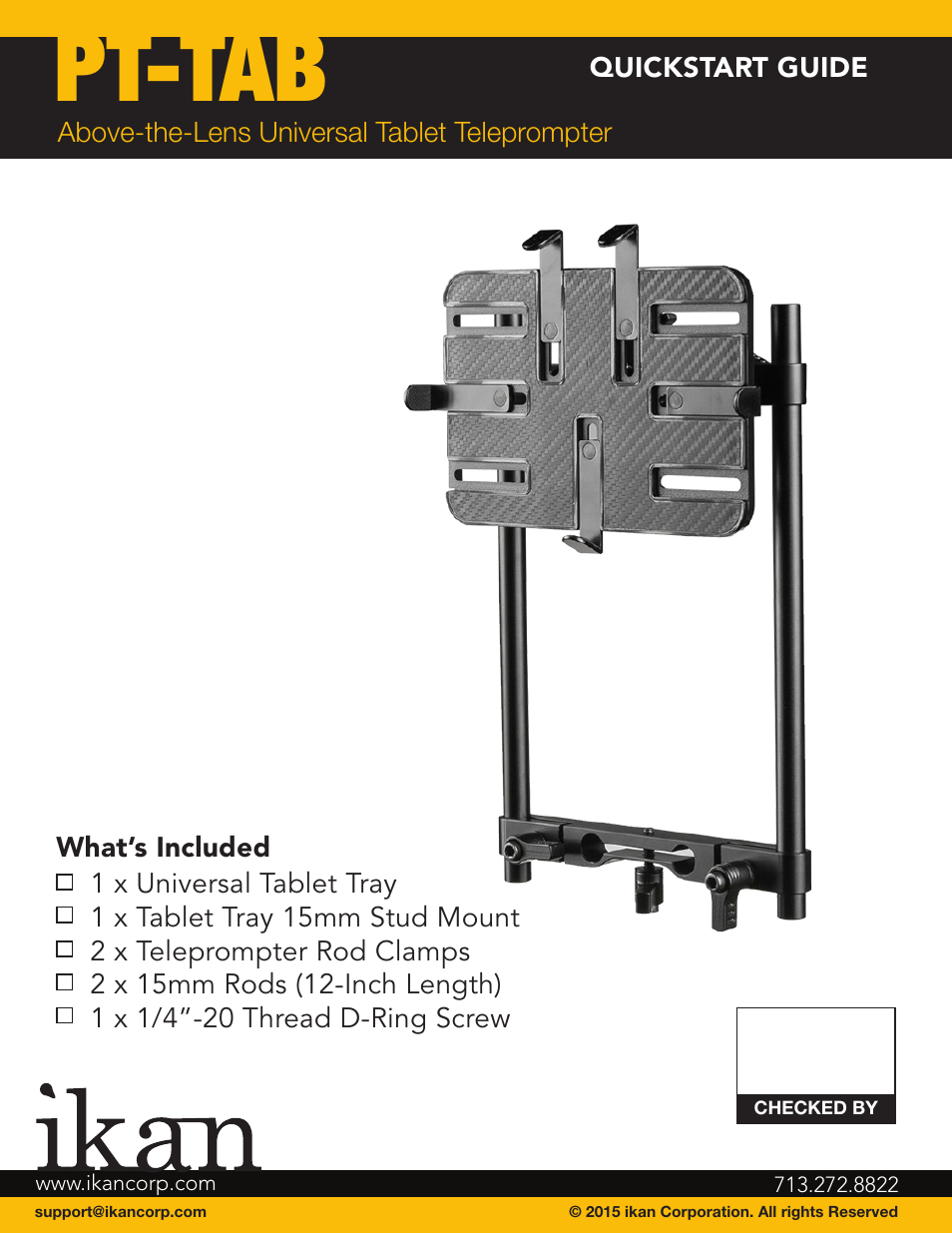 ikan PT-TAB User Manual | 5 pages