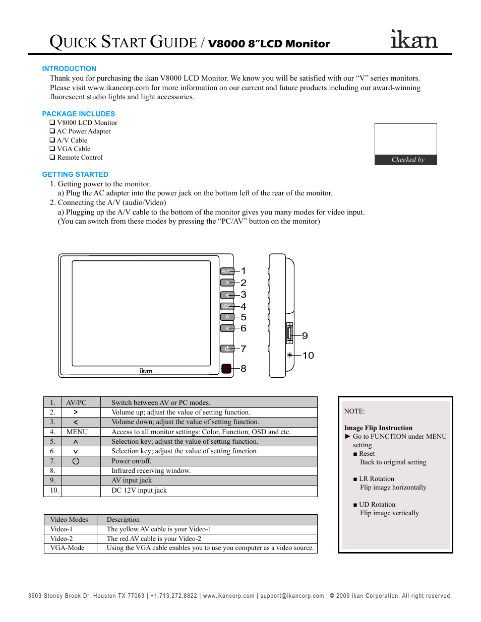 Uick, Tart, Uide | ikan PT2100 User Manual | Page 7 / 12