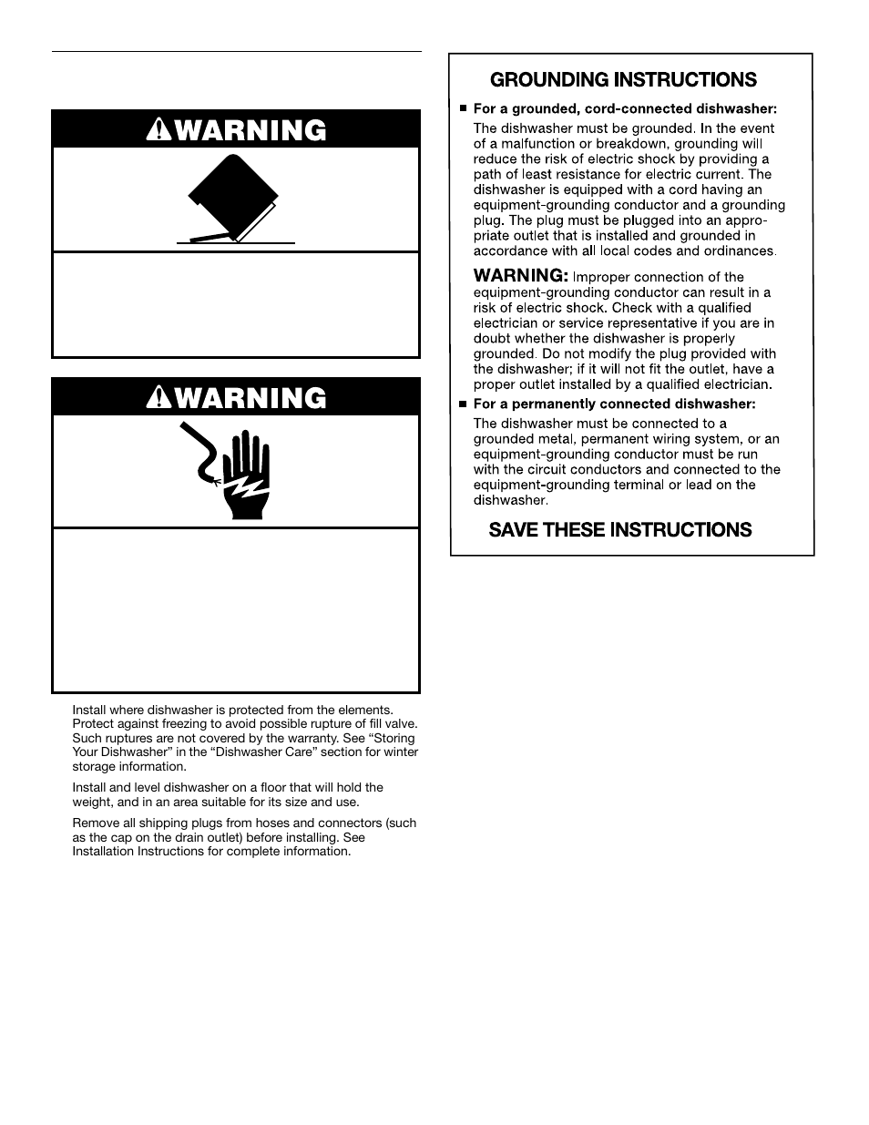 Before using your dishwasher | Crosley CUD4000 User Manual | Page 4 / 16