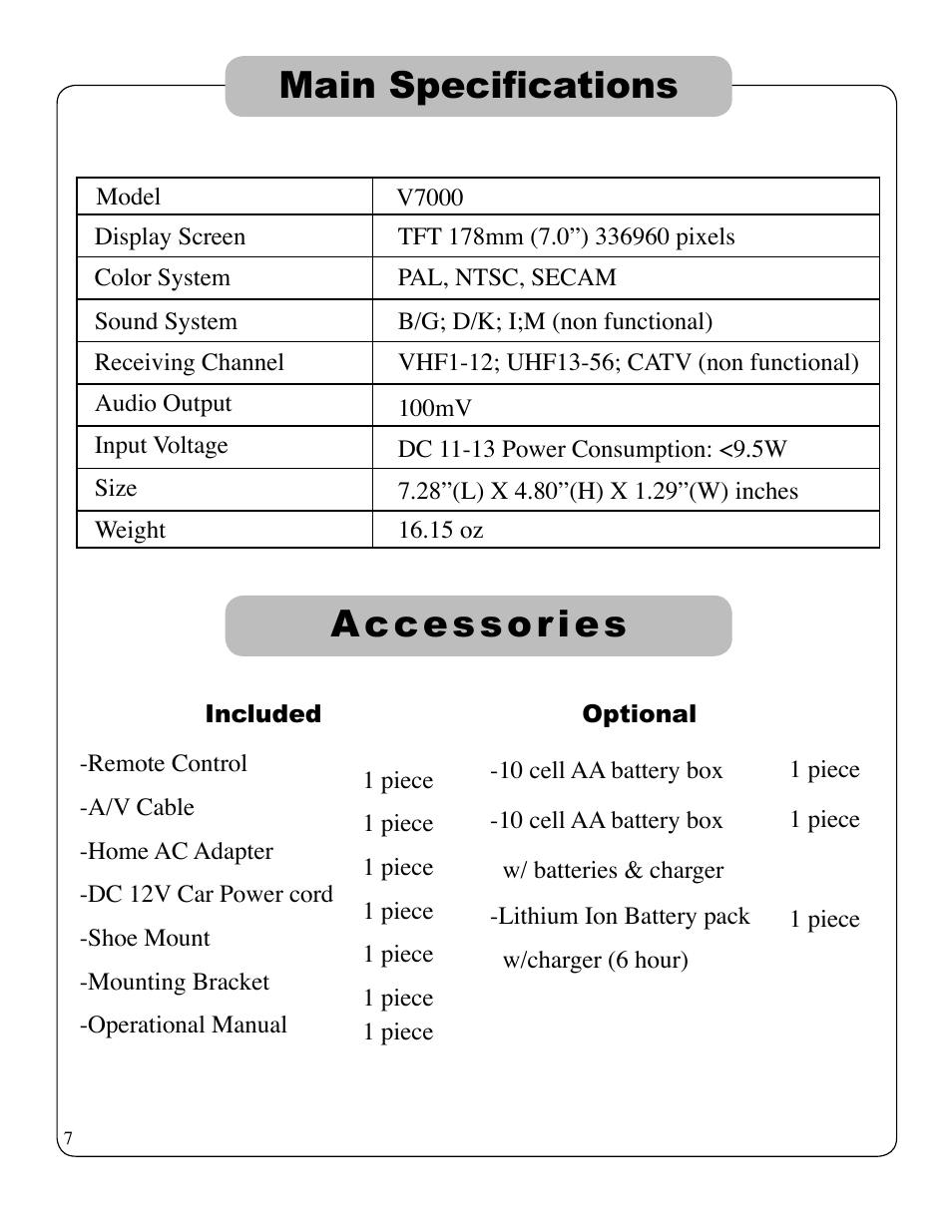 ikan V7000-DK User Manual | Page 10 / 12