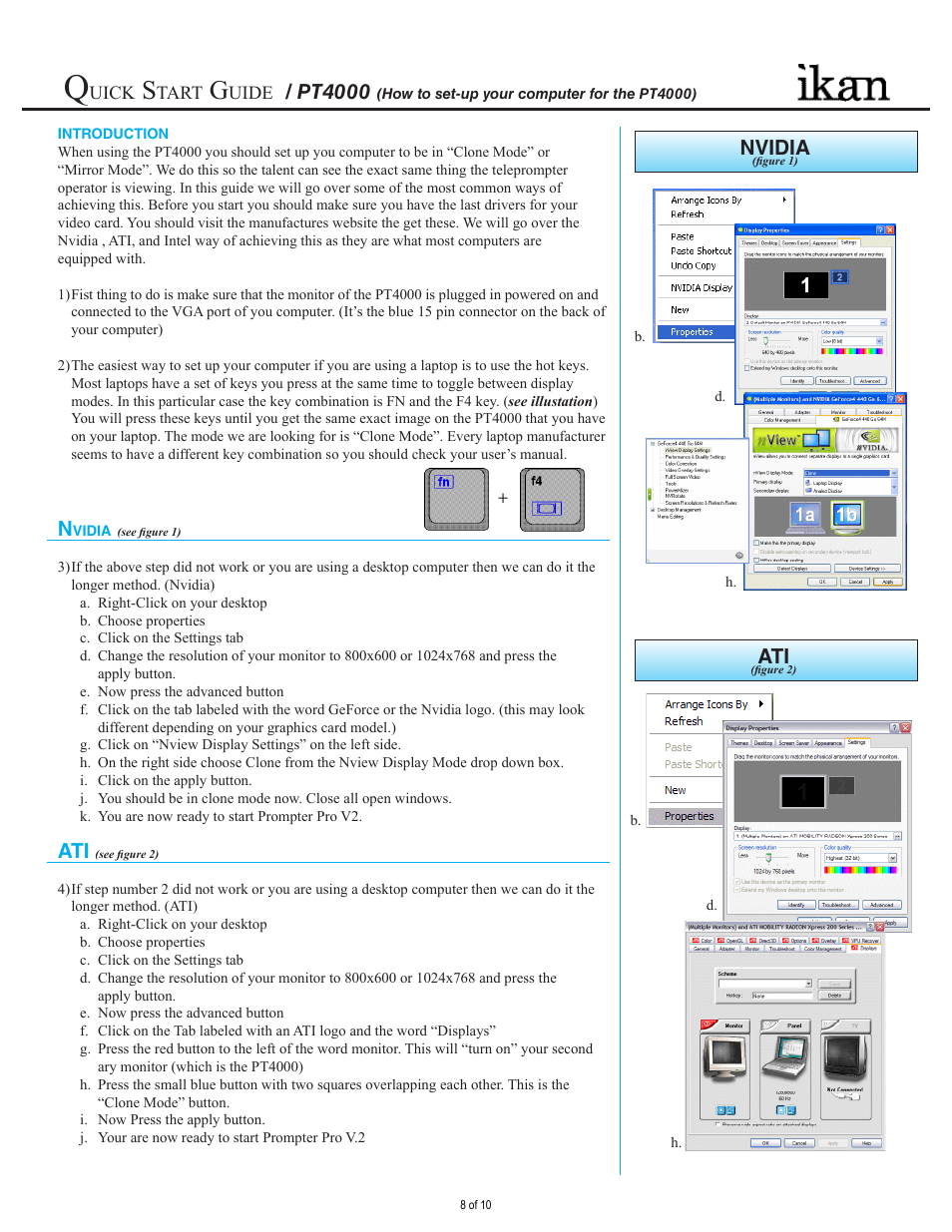 Pt4000, Nvidia | ikan PT4000 User Manual | Page 9 / 11