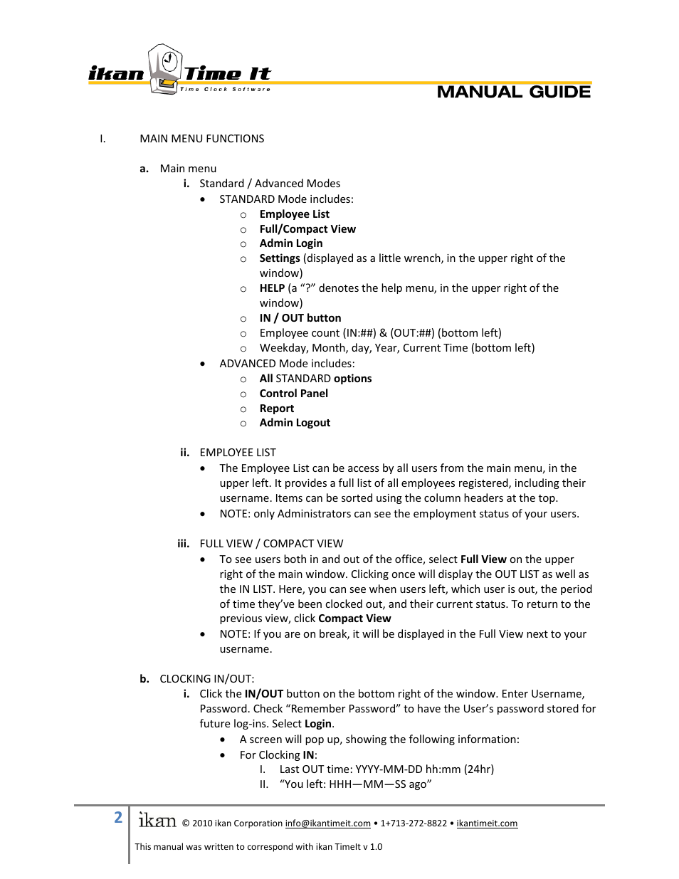 ikan TIMEIT User Manual | Page 2 / 7
