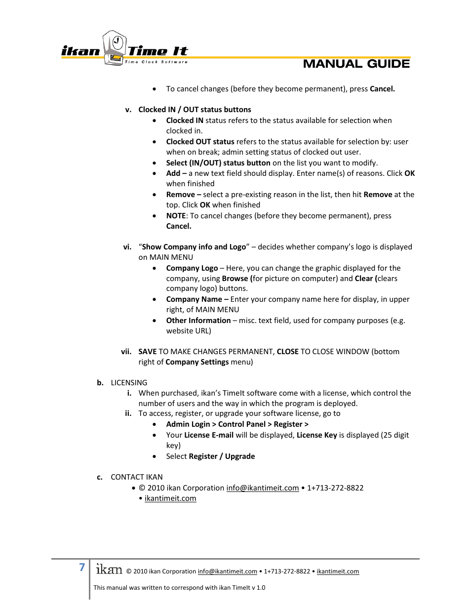 ikan TIMEIT User Manual | Page 7 / 7