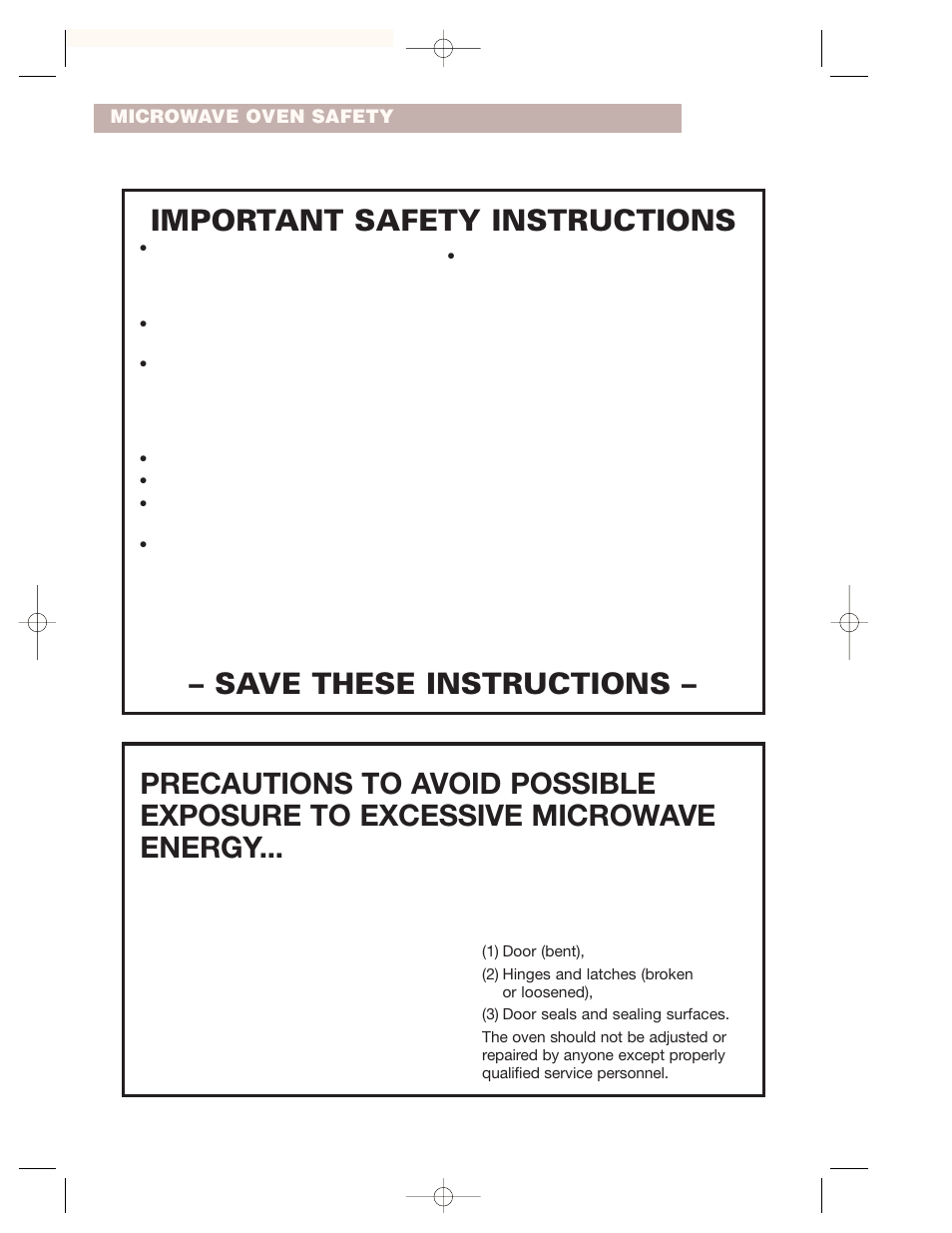 Save these instructions, Important safety instructions | Crosley CMT101SG User Manual | Page 4 / 28