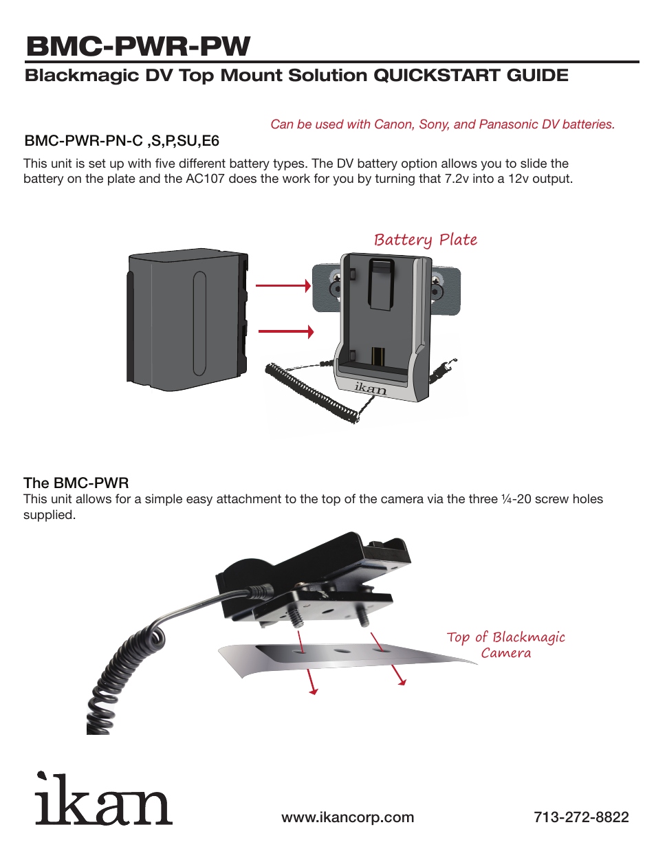 Bmc-pwr-pw | ikan BMC-PWR-PW User Manual | Page 2 / 2