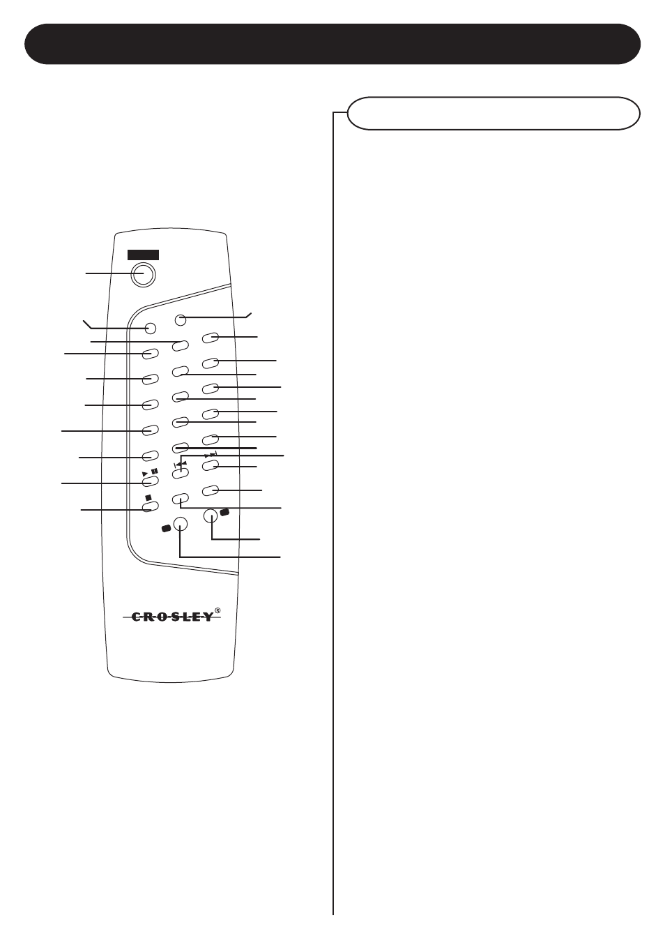 Control locators, Remote controls | Crosley CR-78 User Manual | Page 6 / 14