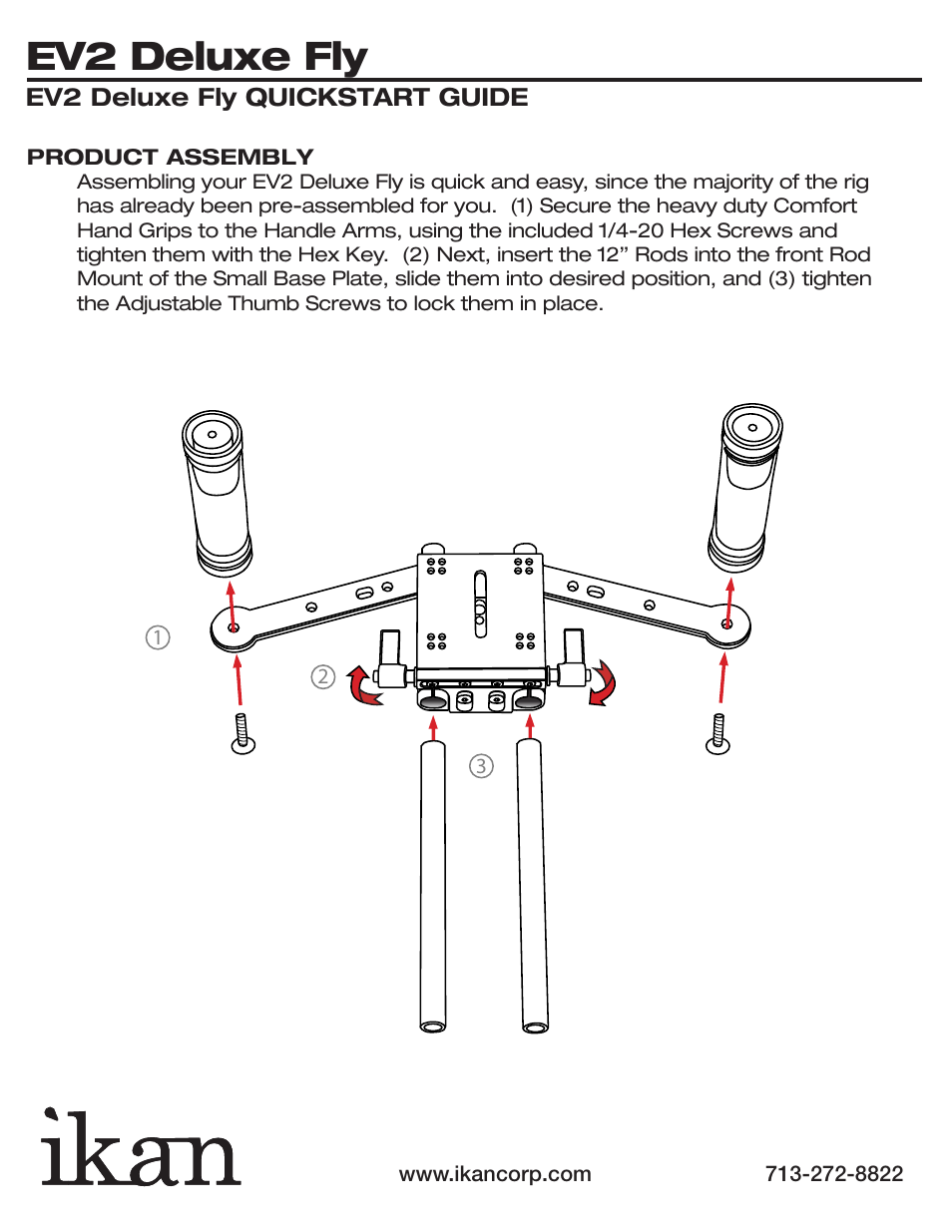 Ev2 deluxe fly, Adjustment points | ikan ELE-EV2DF User Manual | Page 3 / 7