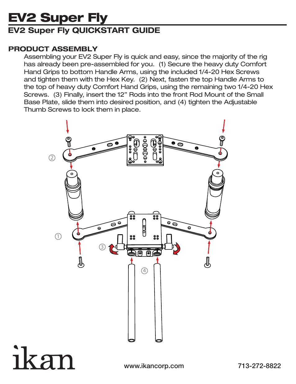 Ev2 super fly, Adjustment points | ikan ELE-EV2SF User Manual | Page 3 / 7