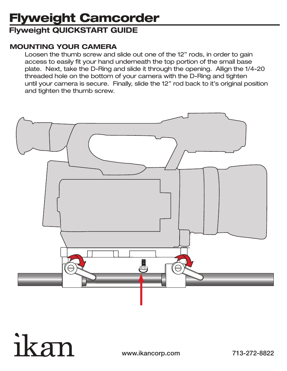 Flyweight camcorder | ikan ELE-FLWCAM User Manual | Page 9 / 9
