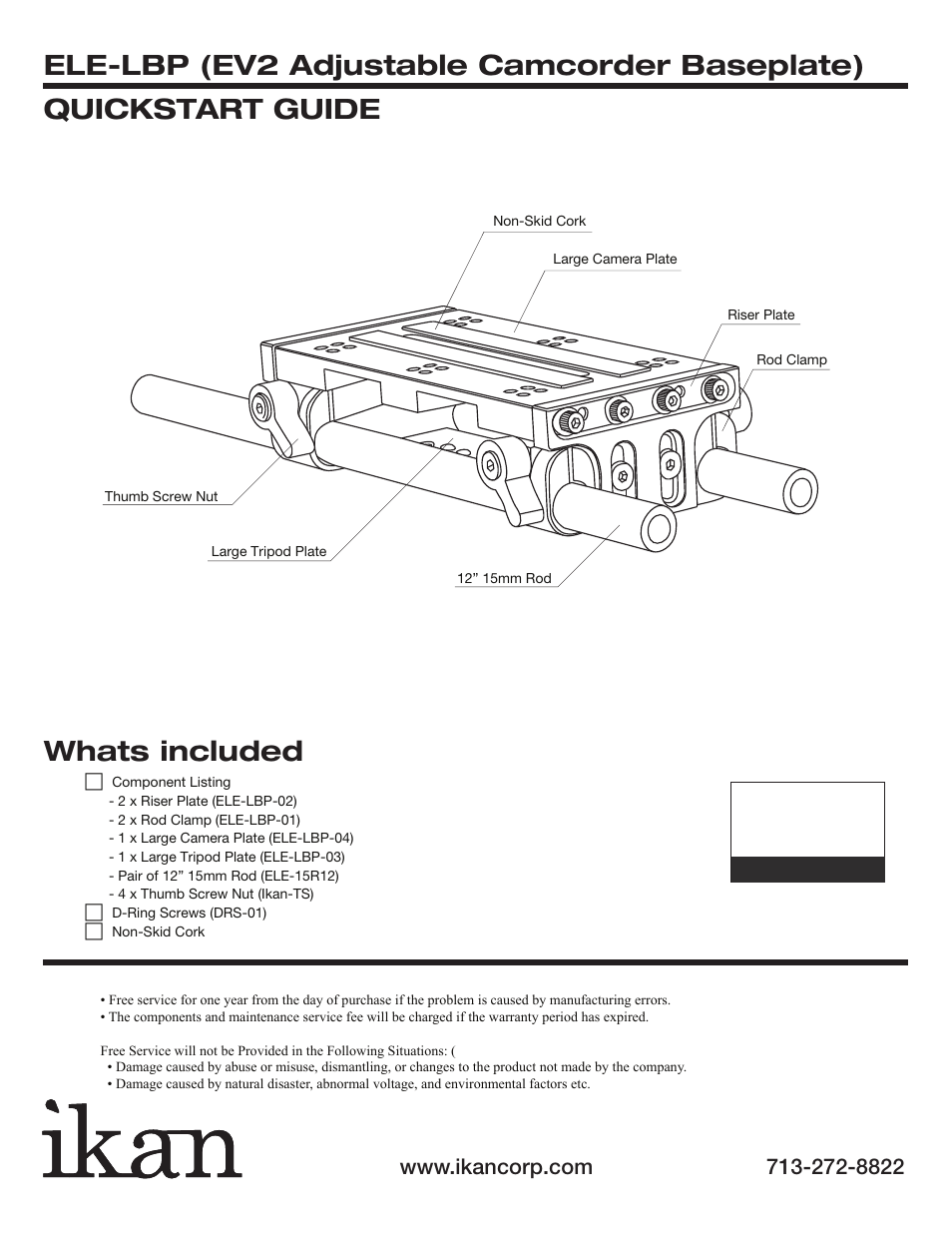 ikan ELE-LBP User Manual | 3 pages