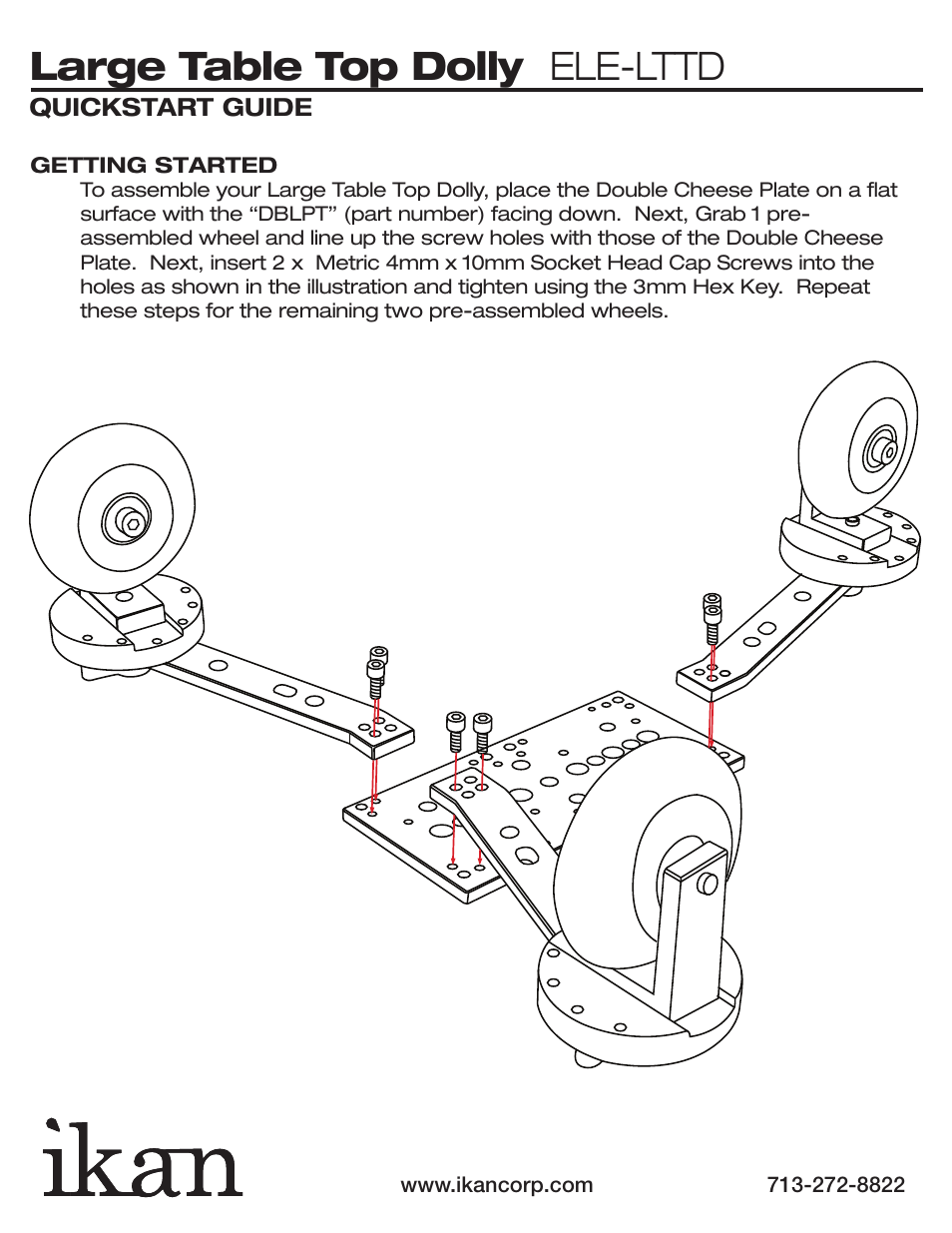 Large table top dolly ele-lttd | ikan ELE-LTTD User Manual | Page 3 / 5