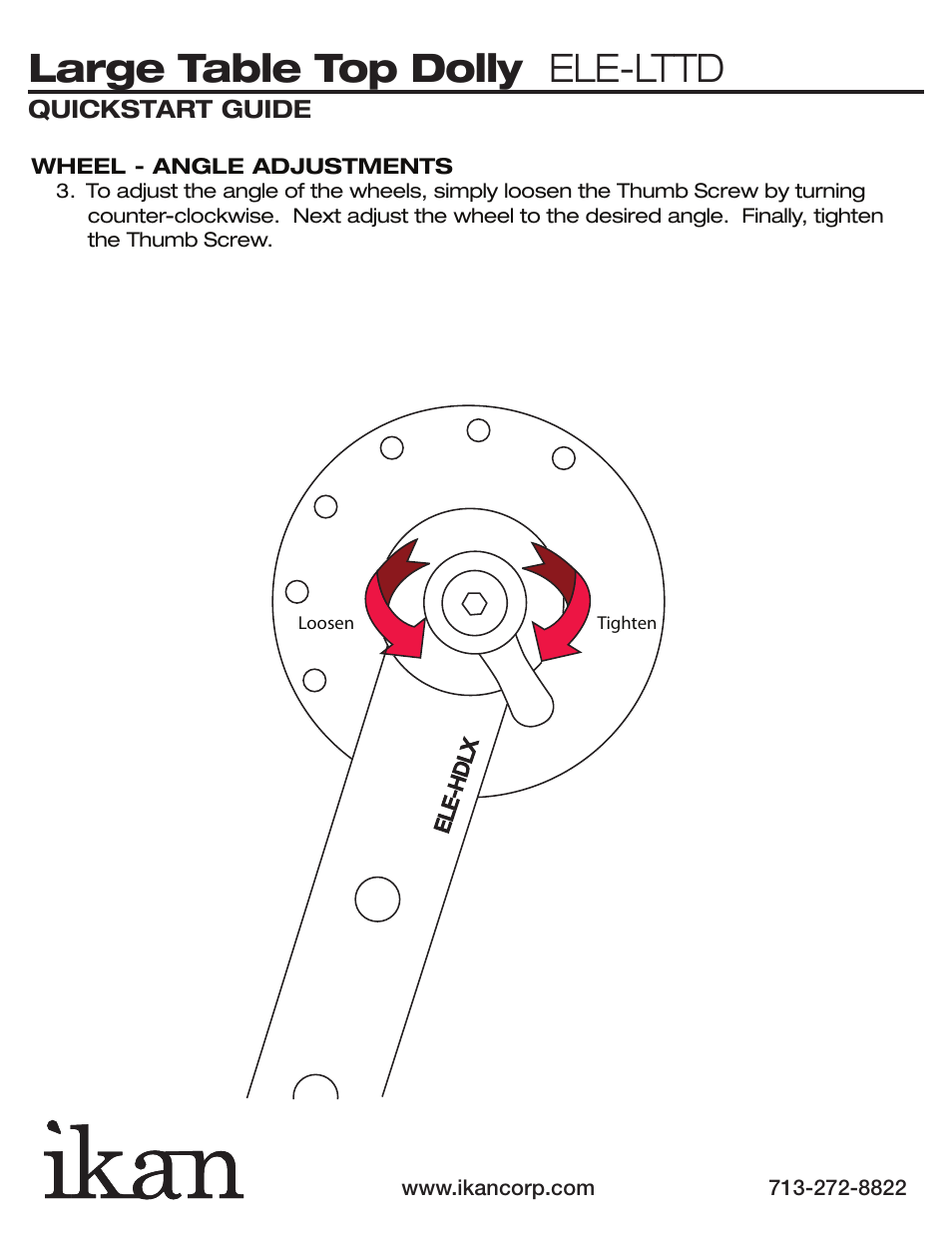 Large table top dolly ele-lttd | ikan ELE-LTTD User Manual | Page 5 / 5