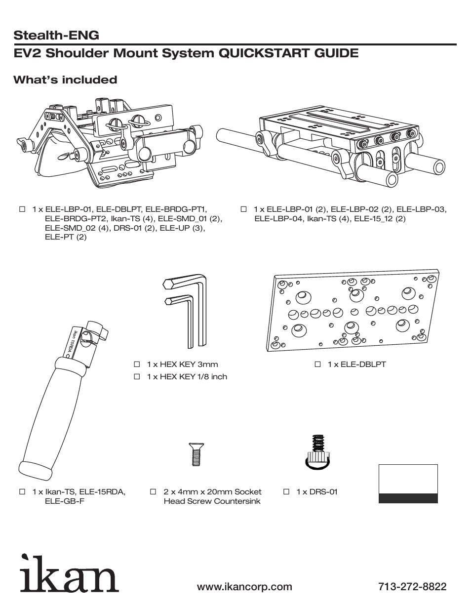 What’s included | ikan ELE-STLH-ENG User Manual | Page 2 / 9