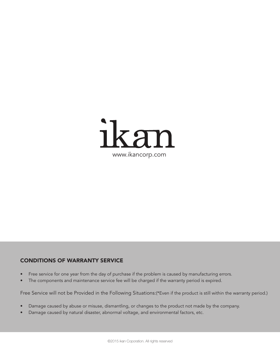 ikan FLY-X3-PLUS User Manual | Page 11 / 11