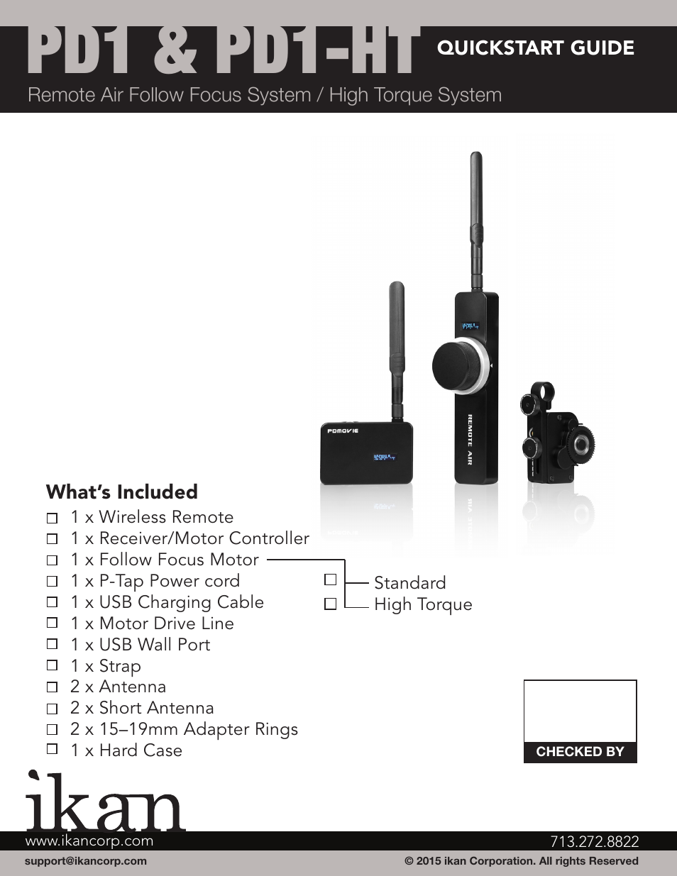 ikan PD1 User Manual | 8 pages