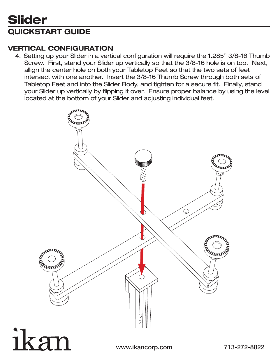 Slider | ikan SLD-01 User Manual | Page 6 / 7