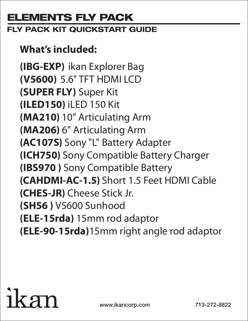 ikan FP1 User Manual | 7 pages