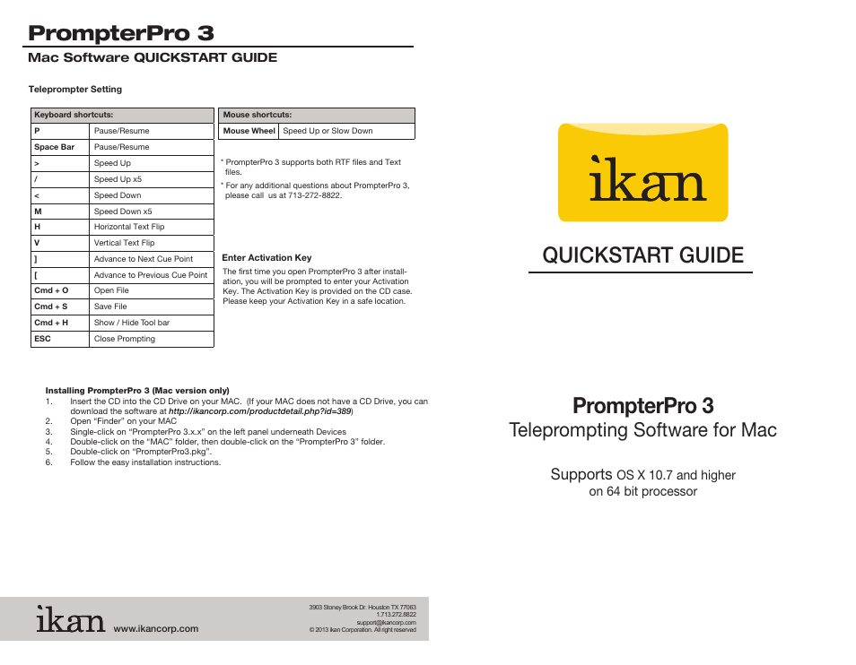 ikan PP 3.0 for Mac User Manual | 2 pages
