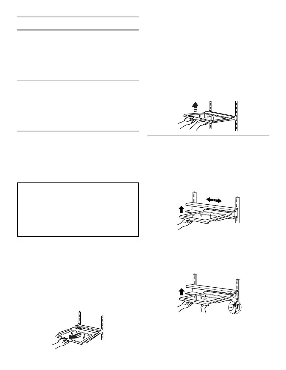 Refrigerator features, Refrigerator shelves, Lateral adjustable shelf | On some models) | Crosley 2212430 User Manual | Page 11 / 20
