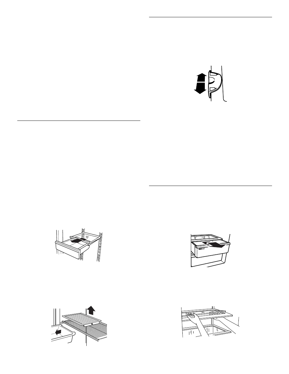 Meat drawer and cover, Chilled meat drawer, Crisper and crisper cover | On some models), On some models - accessory) | Crosley 2212430 User Manual | Page 12 / 20