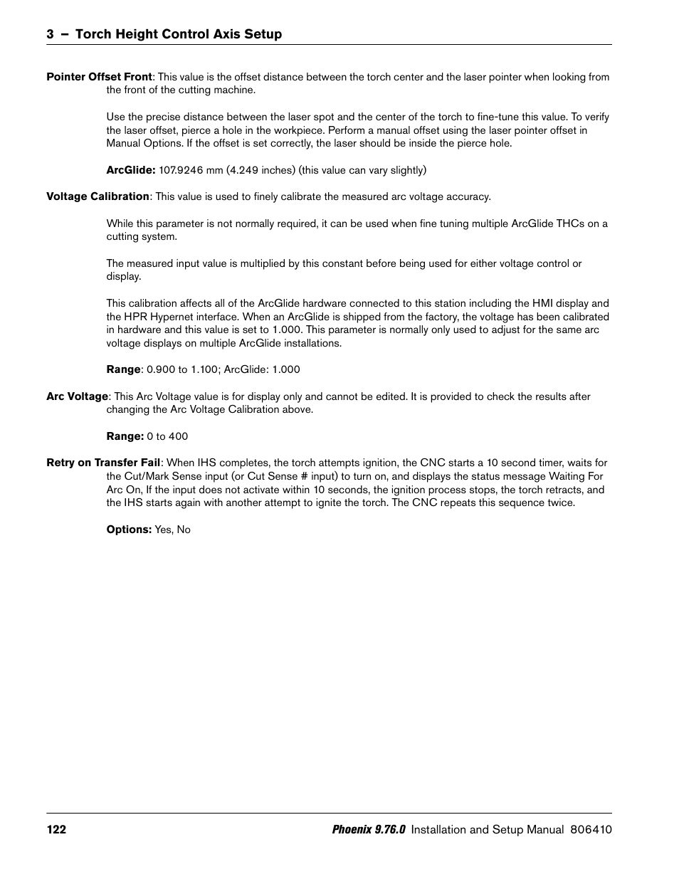 Hypertherm V9 Series Phoenix Rev.11 User Manual | Page 122 / 294