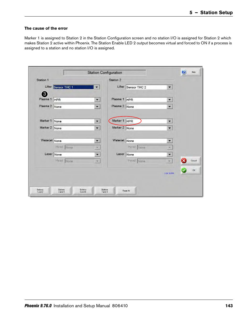 The cause of the error | Hypertherm V9 Series Phoenix Rev.11 User Manual | Page 143 / 294