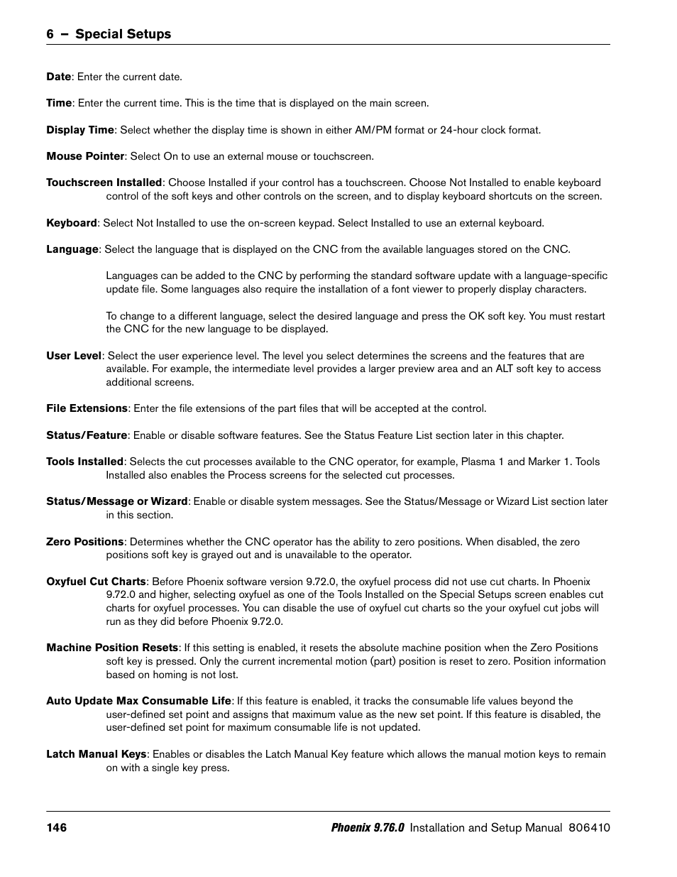Hypertherm V9 Series Phoenix Rev.11 User Manual | Page 146 / 294