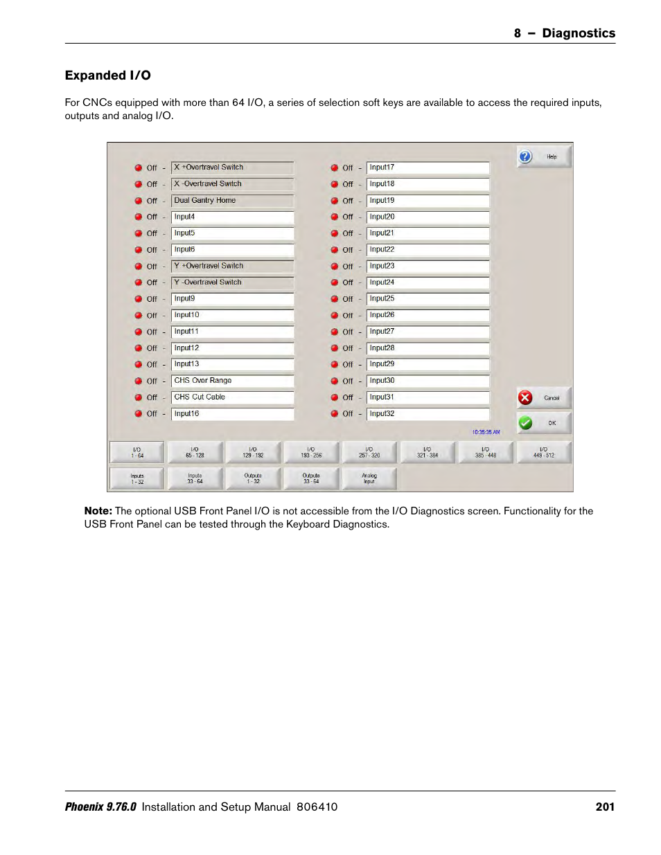 Expanded i/o | Hypertherm V9 Series Phoenix Rev.11 User Manual | Page 201 / 294