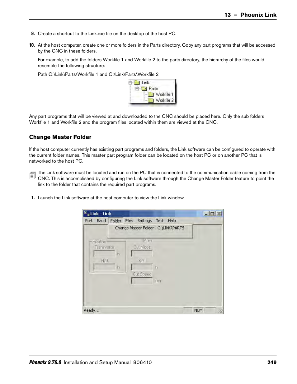 Change master folder | Hypertherm V9 Series Phoenix Rev.11 User Manual | Page 249 / 294