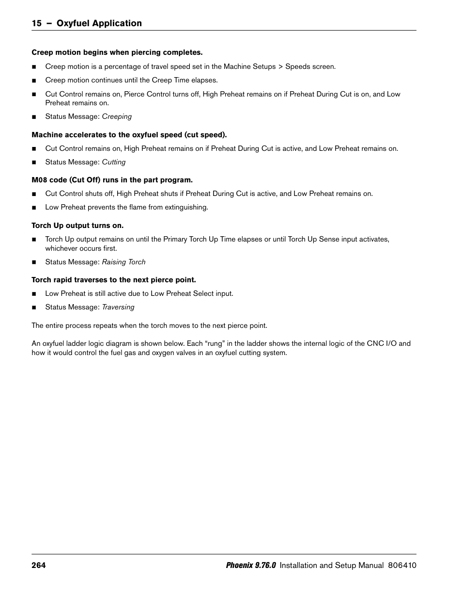 15 – oxyfuel application | Hypertherm V9 Series Phoenix Rev.11 User Manual | Page 264 / 294