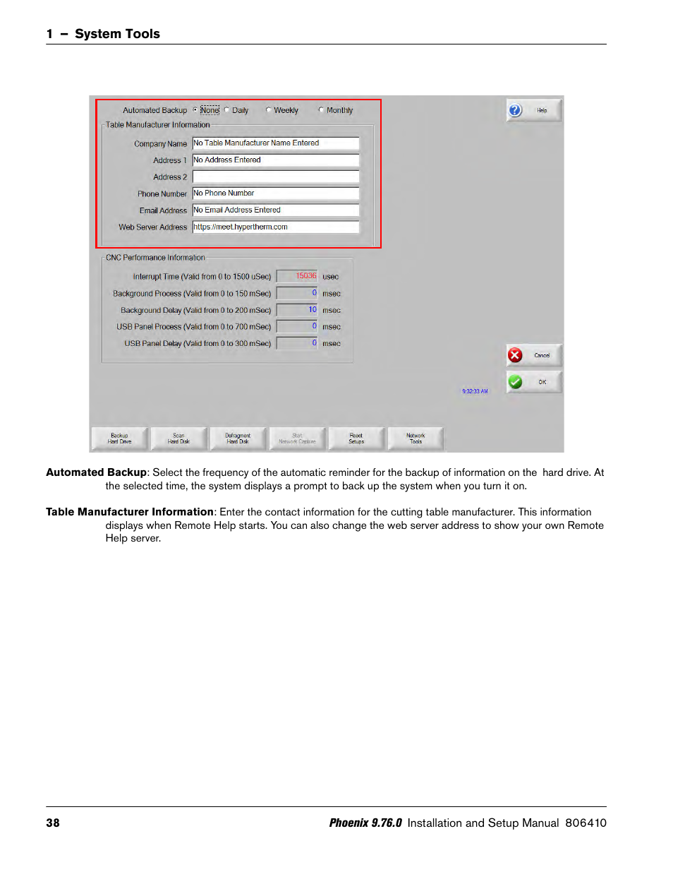 Hypertherm V9 Series Phoenix Rev.11 User Manual | Page 38 / 294